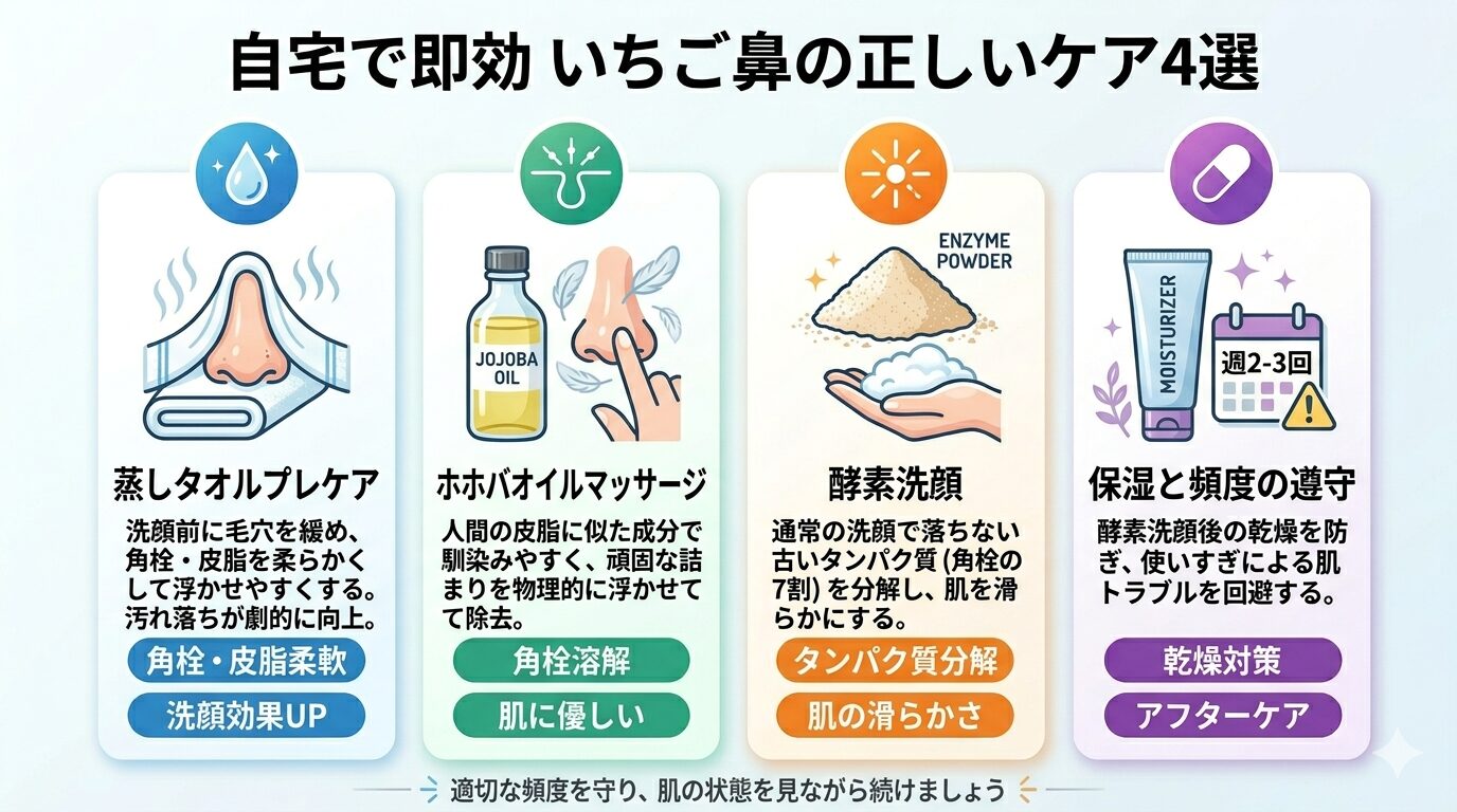 【自宅で即効】いちご鼻の正しい治し方