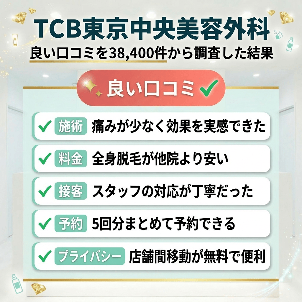 TCBの良い口コミを38,400件から調査した結果