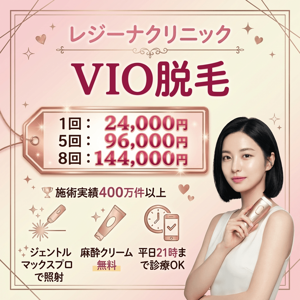 レジーナクリニックVIO脱毛の特徴