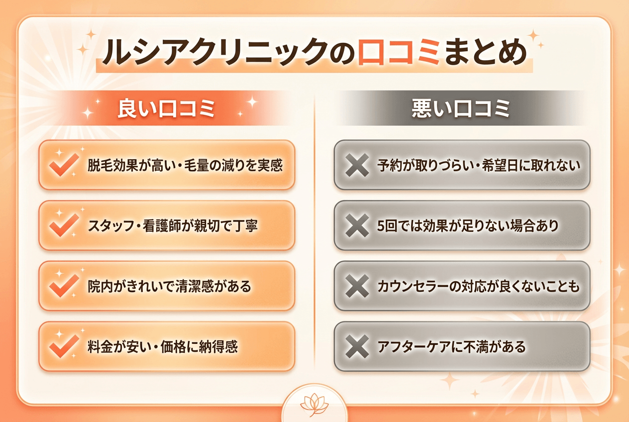 ルシアクリニックの口コミまとめてみた！