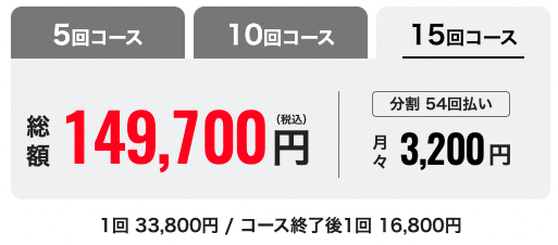 メンズリゼ_ヒゲ脱毛_10部位_15回