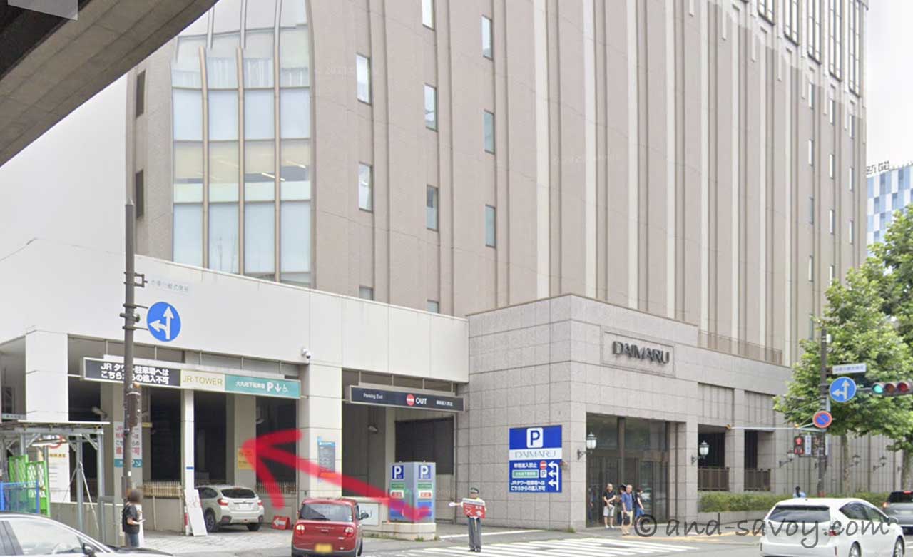 湘南美容クリニック札幌院近くの駐車場