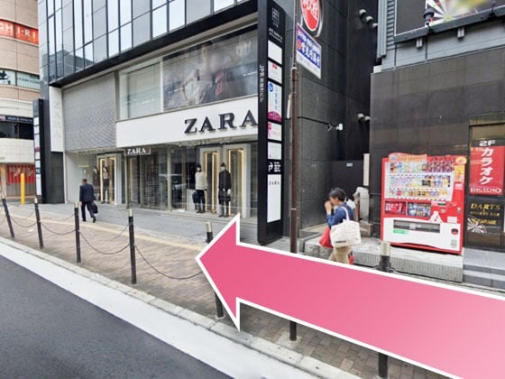 TCB東京中央美容外科 梅田茶屋町院への行き方4