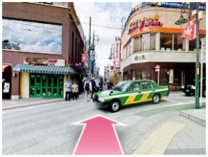 自由ヶ丘院への道