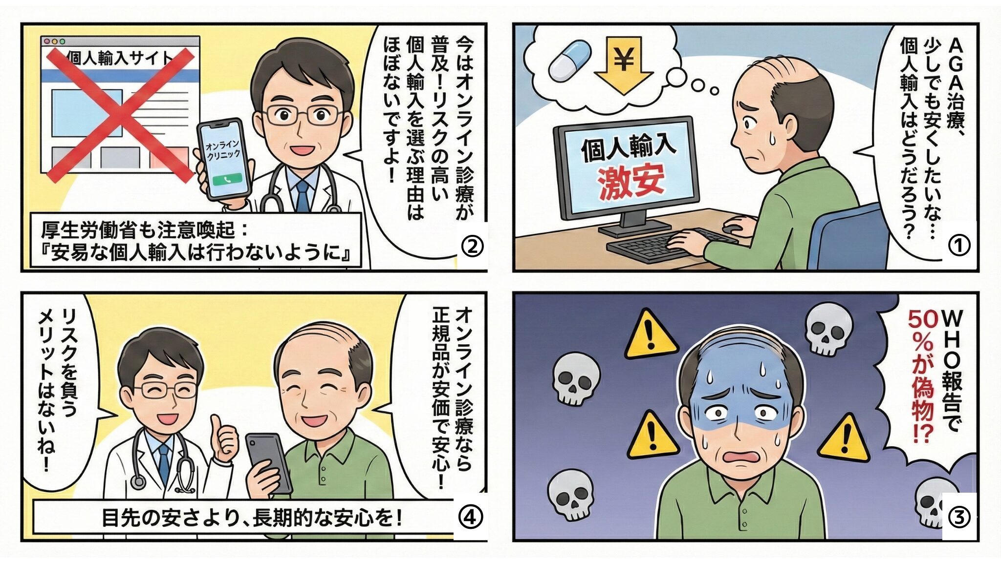 フィナステリドの通販で個人輸入を選択するのはリスクしかない